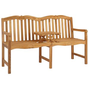vidaXL Handgeschnitzte Muschel-Bank 155 x 60 x 94 cm Massivholz Teak