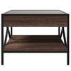 vidaXL Couchtisch mit Infinity-LED Braun Eichen-Optik 50x50x38 cm