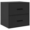 vidaXL Wand-Nachttische 2 Stk. Schwarz 40x31x39,5 cm