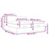vidaXL Ottoman-Bett mit Matratzen Dunkelblau 160x200 cm Samt