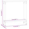 vidaXL Konsolentisch Braun Eichen-Optik 75x22,5x75 cm Holzwerkstoff