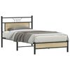 vidaXL Bettgestell ohne Matratze Sonoma-Eiche 100x190 cm Holzwerkstoff