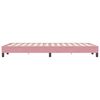 vidaXL Boxspringbett ohne Matratze Rosa 120x220 cm Samt