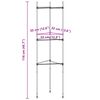 vidaXL Tomatenk&auml;fige 8 Stk. 116 cm Stahl und PP