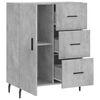 vidaXL Sideboard Betongrau 69,5x34x90 cm Holzwerkstoff