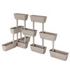 vidaXL Pflanzk&uuml;bel 6-tlg. 100 cm Taupe