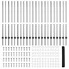 vidaXL Zaun mit Pfosten Grau 1,2 x 50 m Stahl und PVC