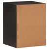 vidaXL Bad-Wandschrank Schwarz 38x33x48 cm Massivholz Mango
