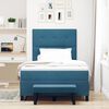 vidaXL Boxspringbett mit Matratze Dunkelblau 120 x 190 cm Samt