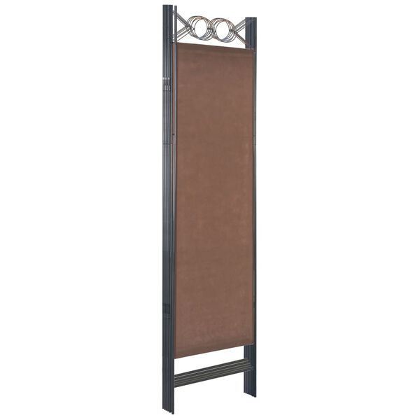 vidaXL 6-tlg. Raumteiler Braun 240&times;180 cm