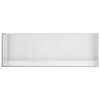 vidaXL Duschnische Silber 90 x 30 x 9,5 cm Edelstahl