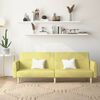vidaXL Schlafsofa 2-Sitzer Gr&uuml;n Stoff