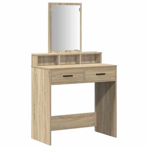 vidaXL Schminktisch Sonoma-Eiche 79 x 41 x 140 cm Holzwerkstoff
