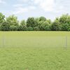 vidaXL Zaun mit Pfosten Silber 0,4 x 100 m Stahl