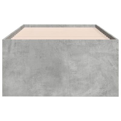 vidaXL Tagesbett mit Schubladen Betongrau 100x200 cm Holzwerkstoff
