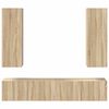 vidaXL 4-tlg. TV-Schrank-Set Sonoma-Eiche Holzwerkstoff