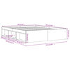 vidaXL Bettgestell Braun Eichen-Optik 160x200 cm