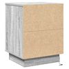 vidaXL Nachttisch 2 pcs Grau 39 x 34,5 x 50 cm Holzwerkstoff