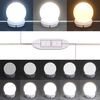 vidaXL Schminktisch mit LED Braun Eichen-Optik 80x41x134,5 cm