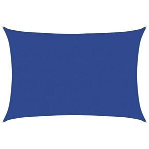vidaXL Sonnensegel 160 g/m&sup2; Rechteckig Blau 5x6 m HDPE