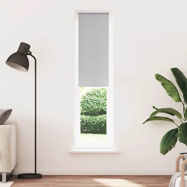 vidaXL Verdunkelungsrollo Hellgrau 50x210 cm Stoffbreite 45,7 cm