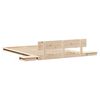 vidaXL Bettgestell Braun 140 x 190 cm Holz