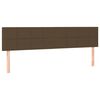 vidaXL Boxspringbett mit Matratze & LED Dunkelbraun 120x190 cm Stoff