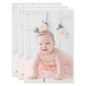 vidaXL Bilderrahmen Collage 3 Stk. f&uuml;r Wand Tisch Silbern 70x90 cm MDF