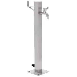 vidaXL Garten-Wassers&auml;ule Edelstahl Quadratisch 65 cm