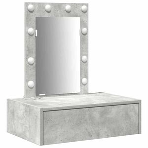 vidaXL Schminktisch mit Schubladen Grau 60 x 40 x 70 cm Holzwerkstoff