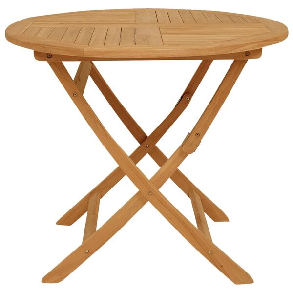 vidaXL 5-tlg. Garten-Essgruppe Massivholz Teak