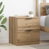 vidaXL Nachttisch 2 pcs Artisan-Eiche 45 x 39 x 50 cm Holzwerkstoff