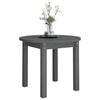vidaXL Couchtisch Grau &Oslash; 55x45 cm Massivholz Kiefer