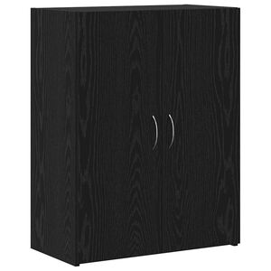 vidaXL B&uuml;roschrank Schwarze Eiche 70 x 32 x 77.5 cm Holzwerkstoff