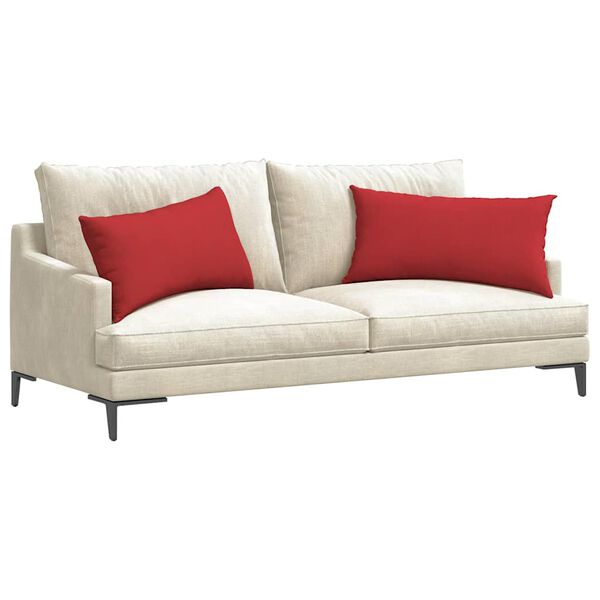 vidaXL Sofakissen 2 pcs Rot 80 x 40 cm Stoff