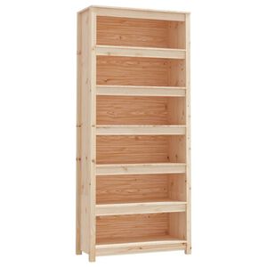 vidaXL B&uuml;cherregal 80x35x183 cm Massivholz Kiefer