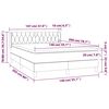 vidaXL Boxspringbett mit Matratze Dunkelgr&uuml;n 140x200 cm Samt