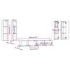 vidaXL 6-tlg. TV-Schrank-Set Sonoma-Eiche Holzwerkstoff