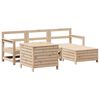 vidaXL 5-tlg. Garten-Sofagarnitur Massivholz Kiefer