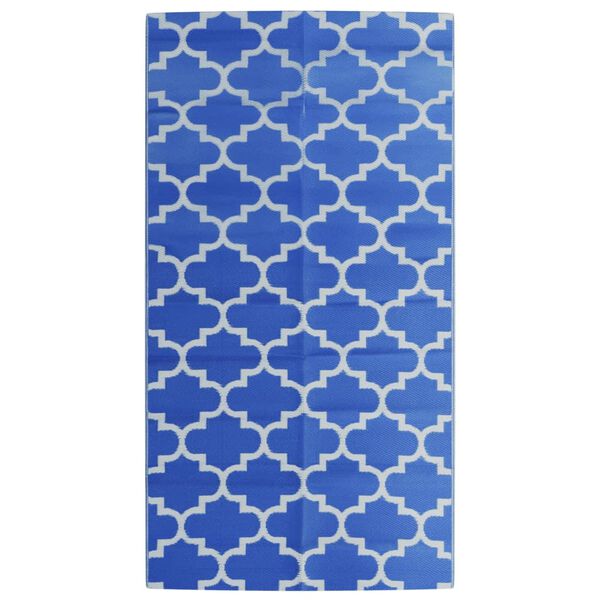 vidaXL Outdoor-Teppich ARAKIL Blau 80x150 cm PP