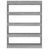 vidaXL B&uuml;cherregal/Raumteiler Grau Sonoma 100x30x135 cm