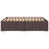 vidaXL Bettgestell ohne Matratze Dunkelbraun 140x190 cm Stoff