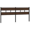 vidaXL Ersatz-Kopfteil Braun Eichen-Optik 180 cm Stahl und Holzwerkstoff