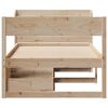 vidaXL Massivholzbett ohne Matratze 90x200 Kiefernholz