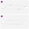 vidaXL geeignet f&uuml;r flache Baumringe 5 pcs Braun &Oslash;90 / 120 cm