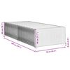 vidaXL Bettgestell ohne Matratze Creme 90x200 cm Stoff