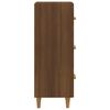 vidaXL Sideboard Braun Eichen-Optik 34,5x34x90 cm Holzwerkstoff