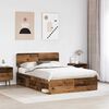 vidaXL Bettrahmen Altholz 150 x 200 cm Massives Kiefernholz