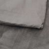 vidaXL Gewichtsdecke mit Bezug Grau 200x200 cm 9 kg Stoff