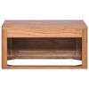 vidaXL Wand-Badschrank 60x45x30 cm Teak Massivholz